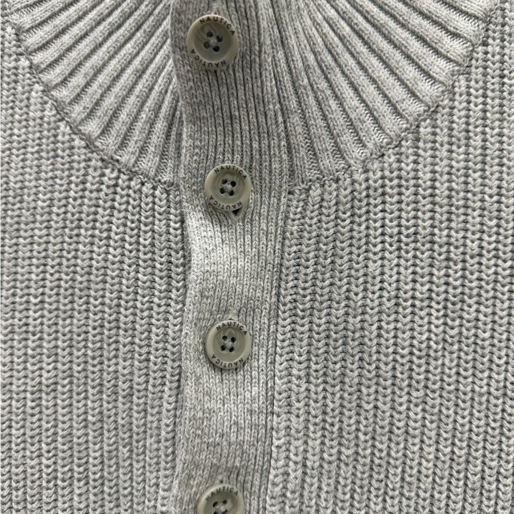 Nautica Men's Light Gray Crewneck Sweater - Picture 3 of 12